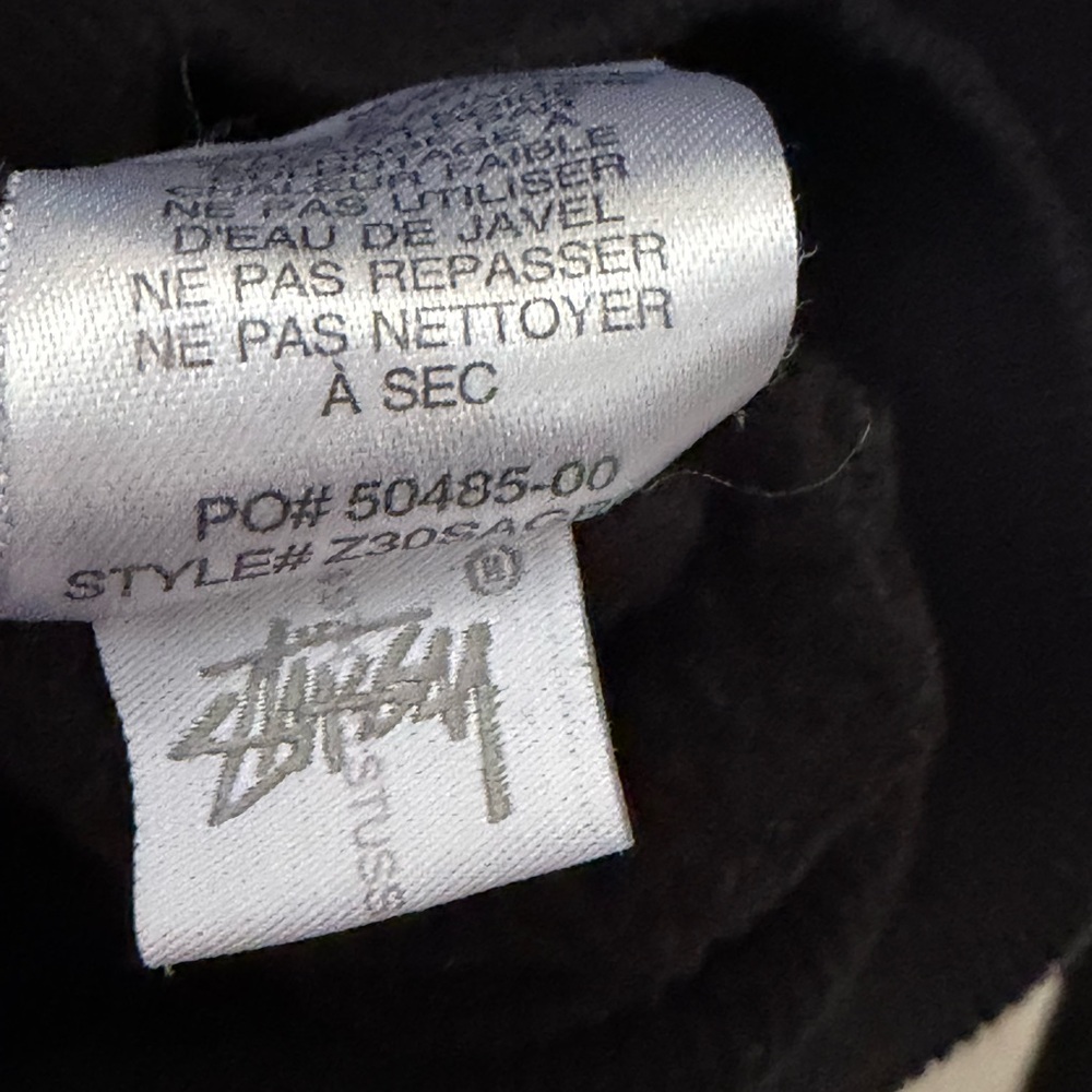Stussy Black Crewneck with White Script Logo - Picture 5 of 8